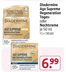 Rossmann Diadermine age supreme regeneration tagescreme Angebot