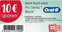 Rossmann Oral-b pro series 1 black Angebot