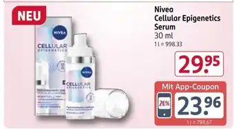 Rossmann Nivea cellular epigenetics serum Angebot