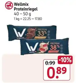 Rossmann Wellmix proteinriegel Angebot