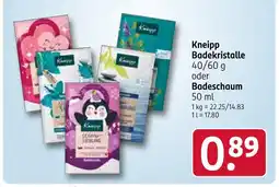 Rossmann Kneipp badekristalle 40 g Angebot