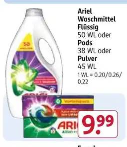 Rossmann Ariel waschmittel flüssig Angebot