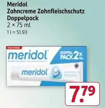 Rossmann Meridol zahncreme zahnfleischschutz doppelpack Angebot