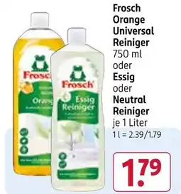 Rossmann Frosch orange universal reiniger Angebot
