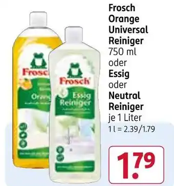 Rossmann Frosch orange universal reiniger Angebot