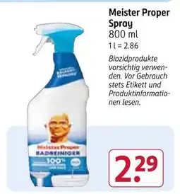 Rossmann Meister proper spray Angebot