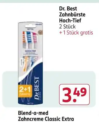 Rossmann Dr. best zahnbürste hoch-tief Angebot