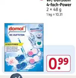 Rossmann Domol wc-duftstein 4-fach-power Angebot