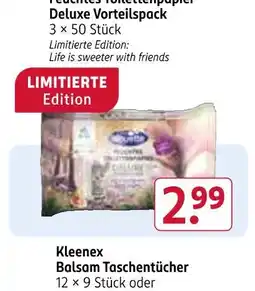 Rossmann Feuchtes toilettenpapier deluxe vorteilspack Angebot