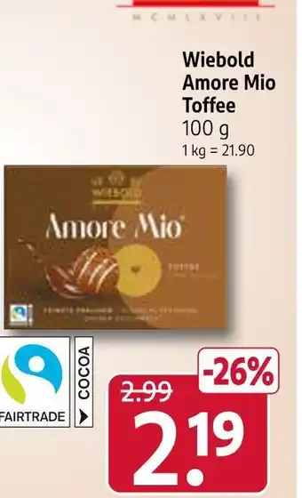 Rossmann Wiebold amore mio toffee Angebot