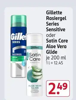 Rossmann Gillette rasiergel series sensitive Angebot