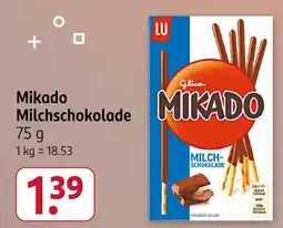 Rossmann Lu mikado milchschokolade Angebot