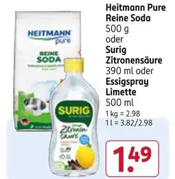 Rossmann Heitmann pure reine soda Angebot