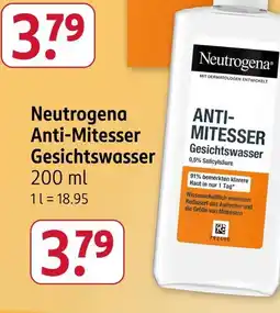 Rossmann Neutrogena anti-mittesser gesichtswasser Angebot