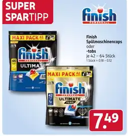 Rossmann Finish spülmaschinencaps oder -tabs Angebot