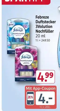 Rossmann Febreze duftstecker 3volution nachfüller Angebot