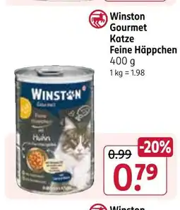 Rossmann Winston gourmet katze feine häppchen Angebot