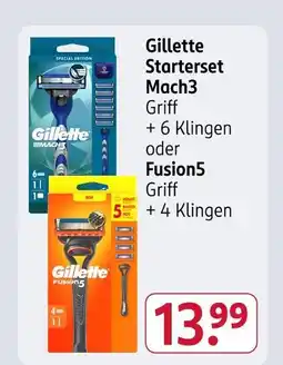 Rossmann Gillette starterset mach3 Angebot