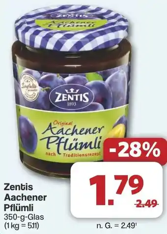 Famila Nord West Zentis Aachener Pflümli Angebot