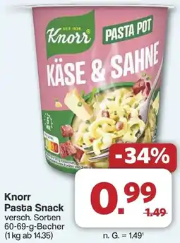 Famila Nord West Knorr Pasta Snack Angebot