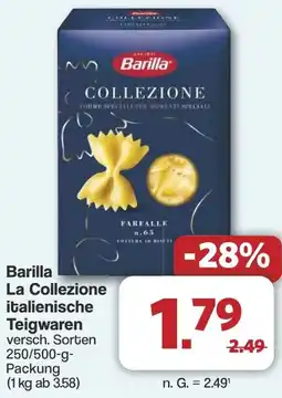 Famila Nord West Barilla La Collezione italienische Teigwaren Angebot