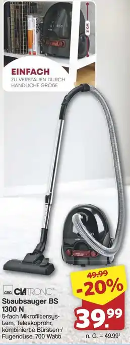 Famila Nord West CLATRONIC Staubsauger BS 1300 N Angebot