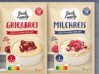 Aldi Nord Back Family Süßspeise Angebot