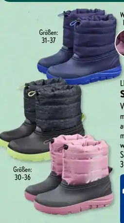 Aldi Süd Lily & Dan Kinder Schneestiefel Angebot