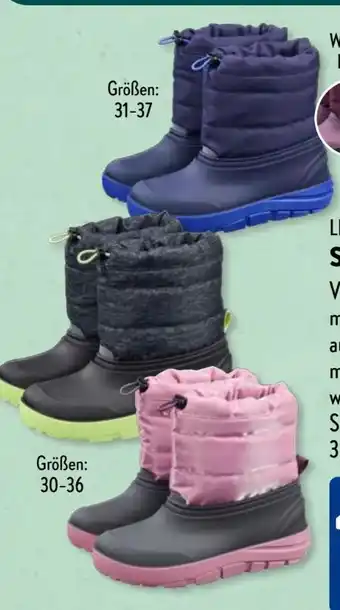 Aldi Süd Lily & Dan Kinder Schneestiefel Angebot