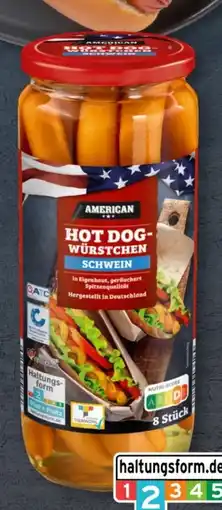 Aldi Süd American Hot Dog-Würstchen Angebot