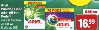 Famila Nord West Ariel Pulver, Gel oder All-in-1 Pods Angebot