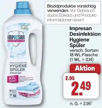 Famila Nord West Impresan Desinfektion Hygiene Spüler Angebot