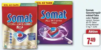 Famila Nord West Somat Geschirrspülmittel-Tabs oder Pulver Angebot