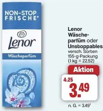 Famila Nord West Lenor Wäscheparfüm oder Unstoppables Angebot