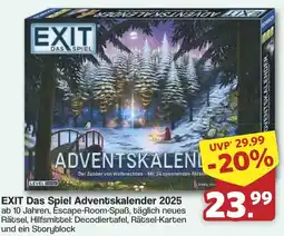 Famila Nord West EXIT Das Spiel Adventskalender 2025 Angebot