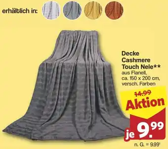 Famila Nord West Decke Cashmere Touch Nele Angebot