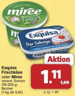 Famila Nord West Exquisa Frischkäse oder Miree Angebot