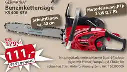 Sonderpreis Baumarkt GERMANIA Benzinkettensäge KS 400-53V Angebot