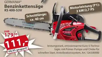 Sonderpreis Baumarkt GERMANIA Benzinkettensäge KS 400-53V Angebot