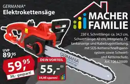 Sonderpreis Baumarkt GERMANIA Elektrokettensäge Angebot