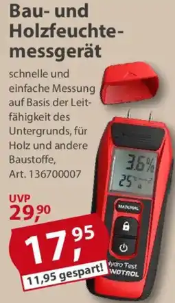 Sonderpreis Baumarkt Bau- und Holzfeuchtemessgerät Angebot