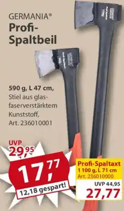 Sonderpreis Baumarkt GERMANIA Profi- Spaltbeil Angebot