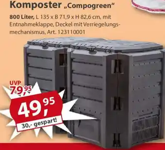Sonderpreis Baumarkt Komposter „Compogreen" Angebot