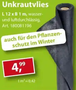 Sonderpreis Baumarkt Unkrautvlies Angebot
