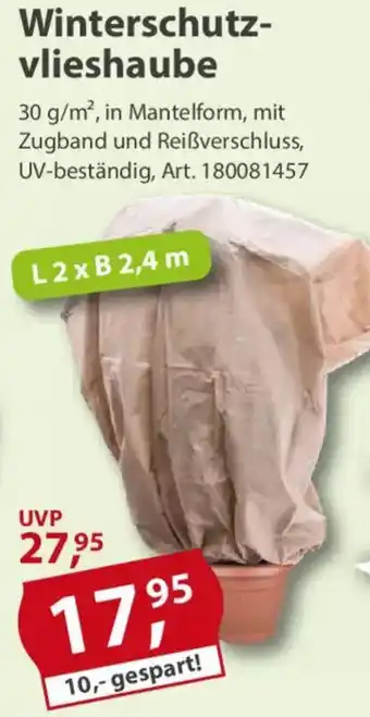 Sonderpreis Baumarkt Winterschutzvlieshaube Angebot