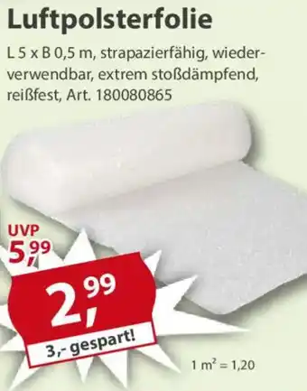 Sonderpreis Baumarkt Luftpolsterfolie Angebot