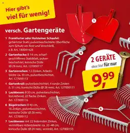 Sonderpreis Baumarkt versch. Gartengeräte Angebot