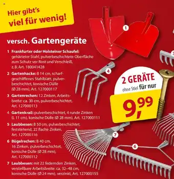 Sonderpreis Baumarkt versch. Gartengeräte Angebot