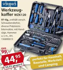 Sonderpreis Baumarkt scheppach Werkzeugkoffer WZK120 Angebot