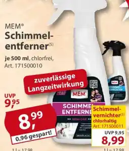 Sonderpreis Baumarkt MEM Schimmelentferner Angebot